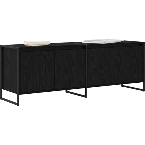  ormar Crni hrast 140 x 36 x 49.5 cm Konstruirano drvo Slike