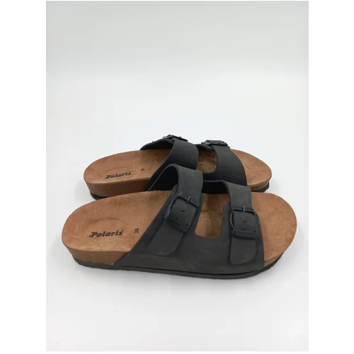 Polaris 520305 BLACK DOUBLE BUCKLE SLIPPERS