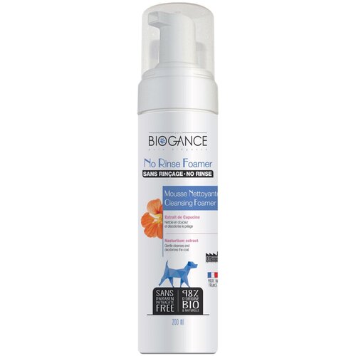 Biogance Pena za pse za suvo pranje krzna No rinse foamer, 200 ml Slike