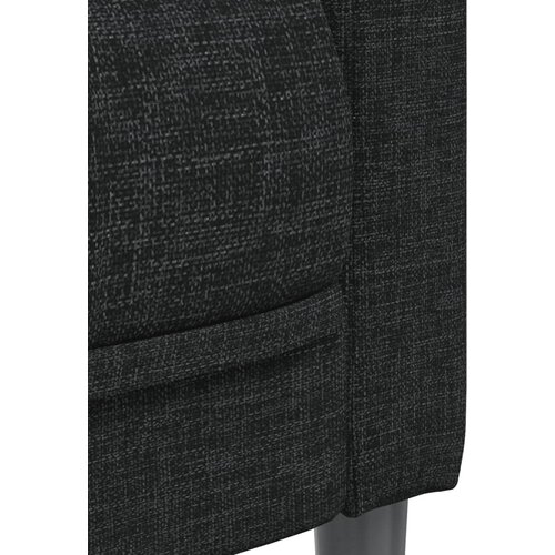  2-dijelni set sofa crni od tkanine Slike