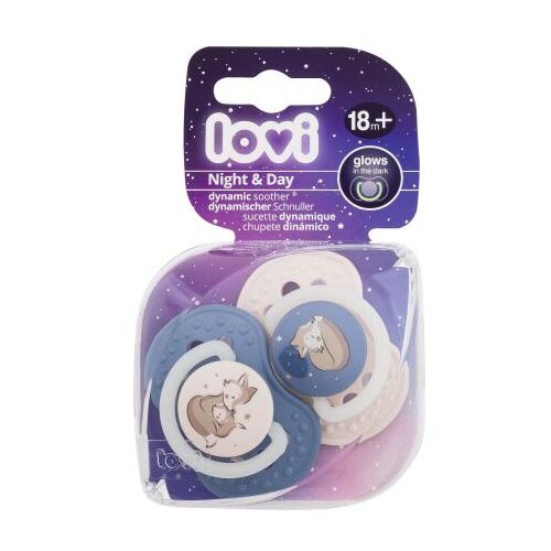 Lovi Night & Day Dynamic Soother Boy 18m+ silikonska dinamična duda varalica 2 kom za otroke Cijene