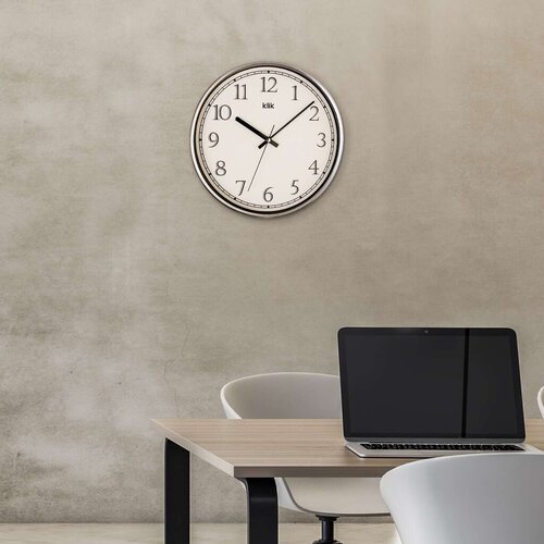 Wallity Zidni sat Slim, 30,5x30,5 cm, Srebrne boje Cene