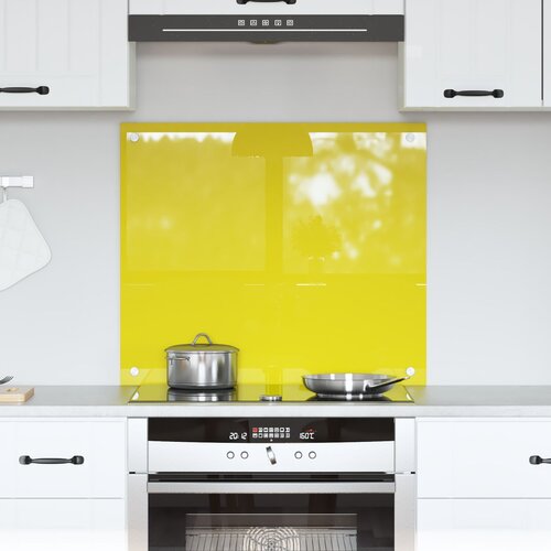 vidaXL kuhinjski backsplash Žuti Kaljeno staklo 70 x 60 x 0.6 cm Cijene