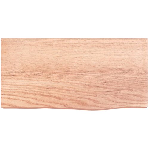  Zidna polica svjetlosmeđa 40 x 20 x 4 cm od obrađene hrastovine Slike