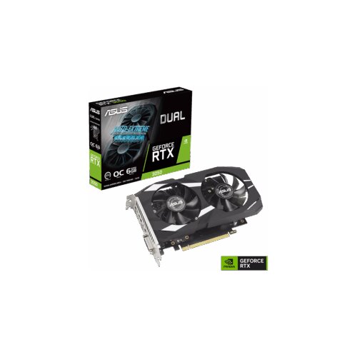 VGA ASUS DUAL-RTX3050 OC 6G NVIDIA GeForce RTX 3050 6GB GDDR6 96bit, DVI-D, HDMI, 3xDP Cijene