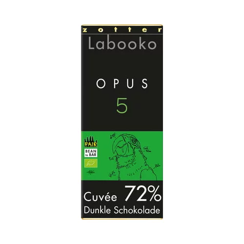 BIO čokolada Labooko - "72 % Opus 5"