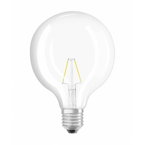 Osram 4052899962064 LED Energetska učinkovitost 2021 F (A - G) E27 okrugla 2.5 W = 25 W toplo bijela (&amp;Oslash; x D) 124 mm x 168 mm filament 1 St. Slike