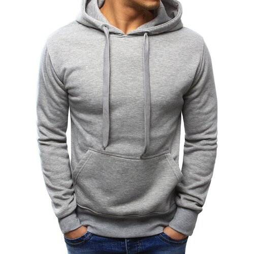 DStreet Men's Hoodie Light Grey Cene