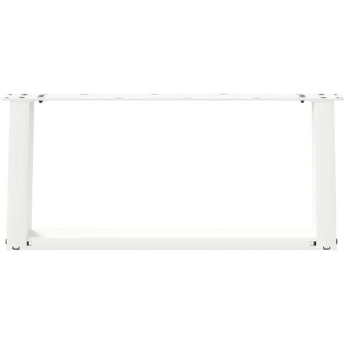  Noge za stolić U-oblika 2 kom bijele 70x(30-31) cm čelik Slike
