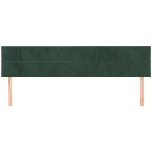  Uzglavlja 2 kom tamnozelena 90x5x78/88 cm bar&amp;scaron;unasta Slike