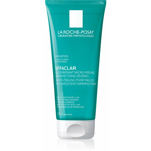 La Roche Posay effaclar micro-peeling purifying gel čistilni gel za obraz 200 ml za ženske