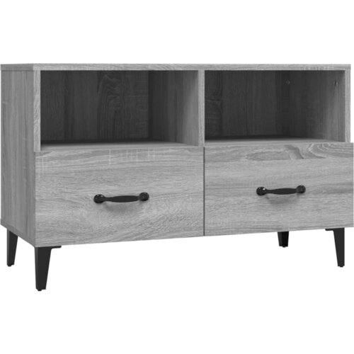 Maison Chic TV omarica - TV enota - Televizijska omarica siva sonoma 80x36x50 cm inženirski les, (21700532) Slike