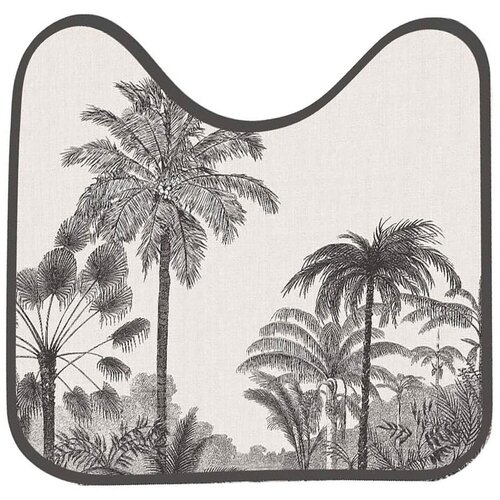 Douceur d intérieur Črna/bež kopalniška preproga za WC 45x45 cm Cocoty – Cene