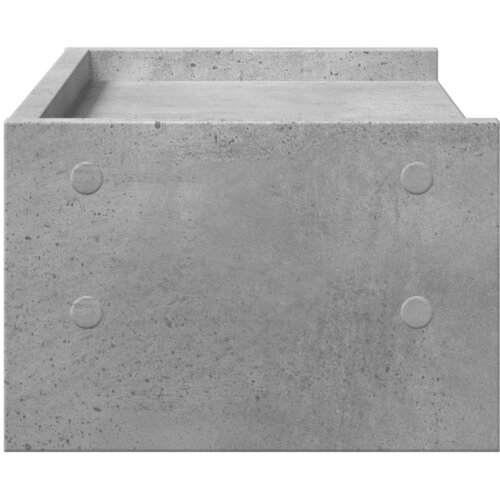  Stalak za monitor siva boja betona 42x24x16 cm drveni Slike