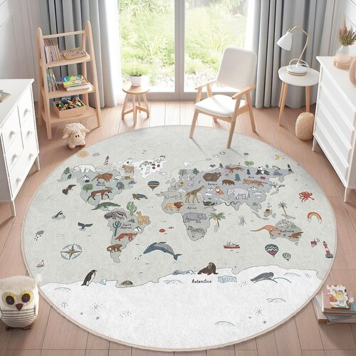 Mila Home Periv dječji tepih za igru &amp;oslash;80 cm Big World &amp;ndash; Slike