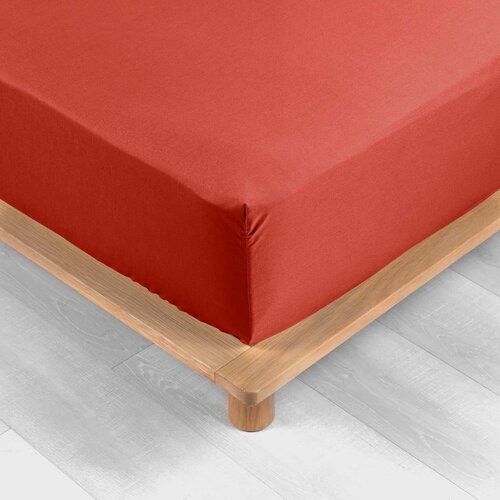 Douceur d int&amp;eacute;rieur Ciglasta plahta s gumom od pamučnog perkala 180x200 cm Percaline &amp;ndash; Slike