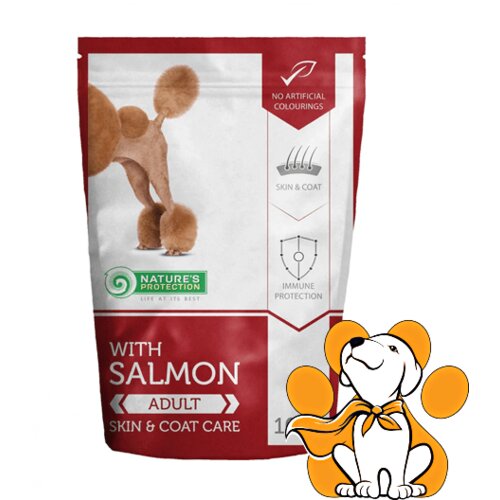 Nature's Protection Adult Salmon Skin&Coat Care 100g, Za Osetljivu Kožu i Dlaku Slike