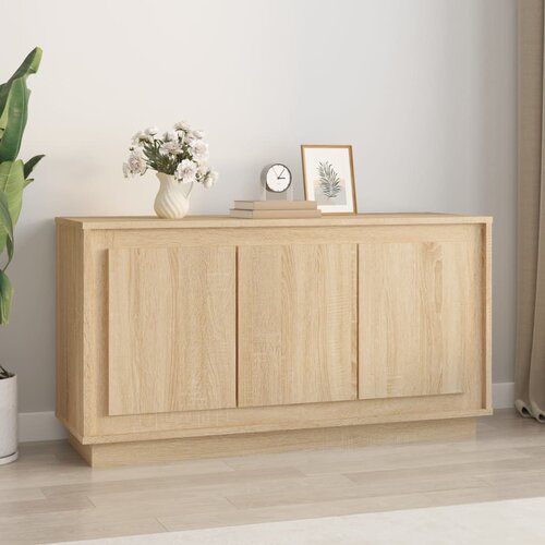 VidaXL Komoda boja hrasta sonome 102x35x55 cm od konstruiranog drva Slike
