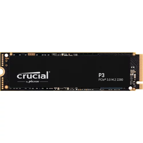 Crucial P3 1000GB 3D NAND NVMe PCIe M.2 SSD disk - bulk pakiranje - CT1000P3SSD8T