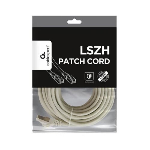Gembird PP6A-LSZHCU-7.5M Mrezni kabl, SFTP CAT.6A BAKARNI LSZH Patch cord 7.5m Grey Cene