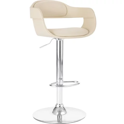  Barski stolček belo umetno usnje