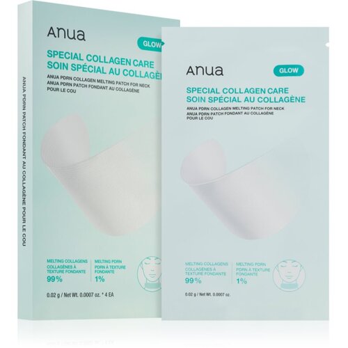 Anua PDRN Collagen Melting Patch For Neck lifting in učvrstitvena maska za vrat in dekolte 4 kos Slike