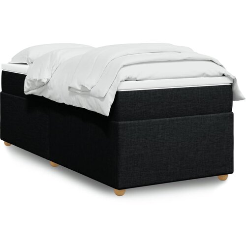 The Living Store Box spring postelja z vzmetnico črna 80x200 cm blago - Box Spring Postelja, (21428324) Slike
