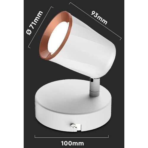  LED zidna spot svetiljka LED/5W/230V 3000K bela Slike