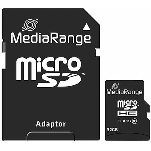 Mediarange memorijska kartica microsdhc 32GB R959 + sd adapter C10 Slike