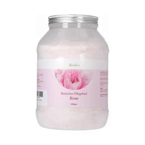 Amaiva Alkalna sol za kupku - Ruža - 3.500 g