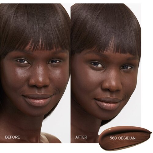 Shiseido Synchro Skin Self-Refreshing Foundation Advanced dolgoobstojen tekoči puder SPF 30 odtenek 560 Obsidian 30 ml Slike