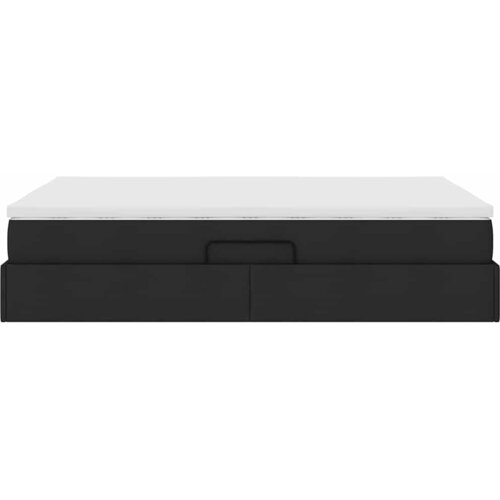  Krevet s madracem i skladi&amp;scaron;tem Crna 140 x 200 cm Poliester Slike