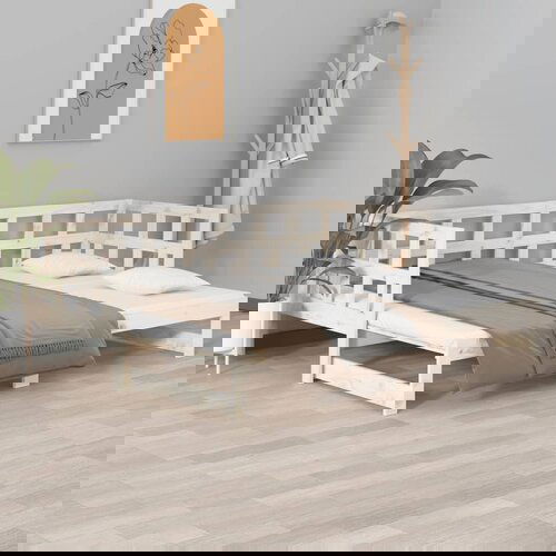 vidaXL Dnevni ležaj na razvlačenje od masivne borovine 2 x (80x200) cm Cene