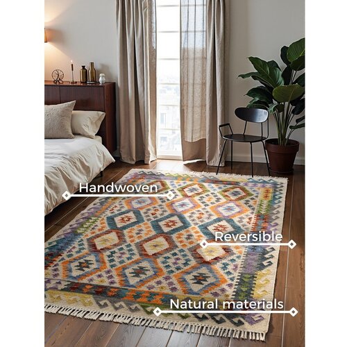Hanse Home Obojestranska ročno tkana volnena preproga 120x170 cm Kamal Oasis &amp;ndash; Nouristan Slike