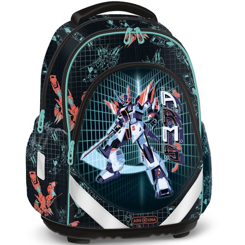 Ars Una A.R.M.S. anatomski &amp;scaron;kolski ruksak s motivom robota 33&amp;times;43&amp;times;22 cm Slike