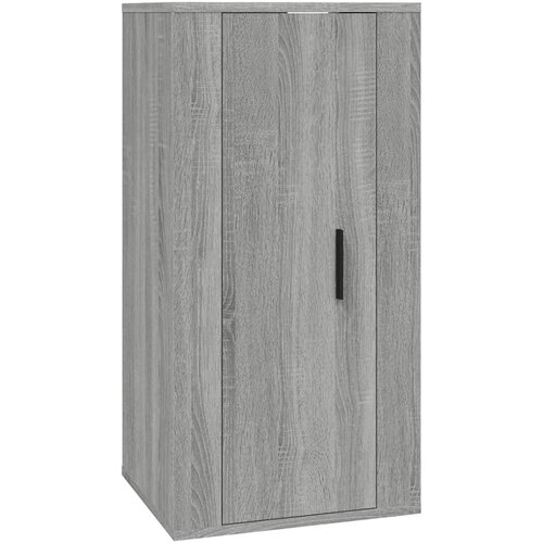 Maison Chic Stenska TV omarica - TV stojalo - Televizijska omarica siva sonoma 40x34,5x80 cm, (21700303) Slike