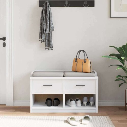 vidaXL klop v preddverju "SANDNES" Bela 87x40x50 cm masivni les bor Cene