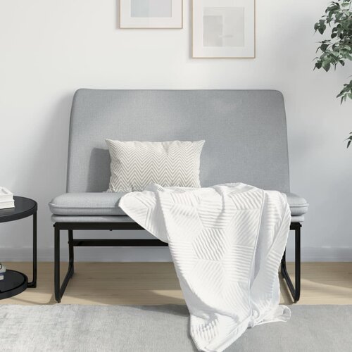  Klupa svjetlosiva 100 x 75 x 76 cm od tkanine Slike