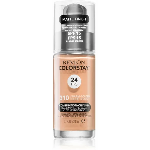 Revlon Cosmetics ColorStay™ dolgoobstojni matirajoči tekoči puder za mastno in mešano kožo odtenek 310 Warm Golden 30 ml