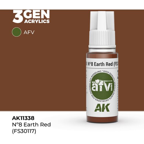 AK Interactive N&ordm;8 Earth Red (FS30117) 17ml - 3rd Gen Akrilna Boja AK11338 Cene