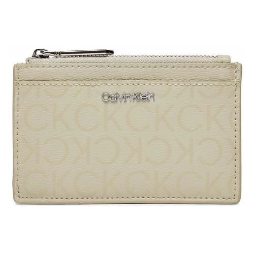 Calvin Klein Majhna ženska denarnica Ck Must Lg Cardholder_Epi Mono K60K611935 Siva