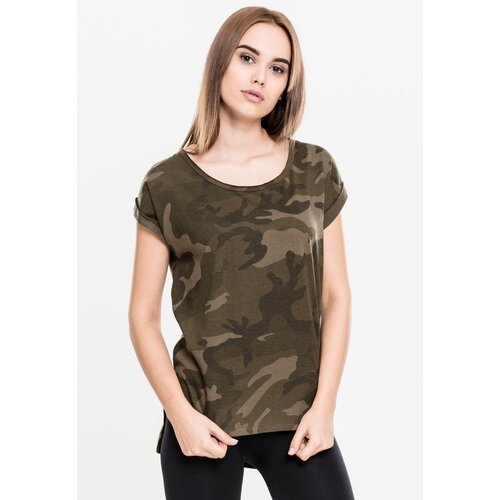 Urban Classics Women's T-shirt Camo Back Shaped Olive camo Cijene