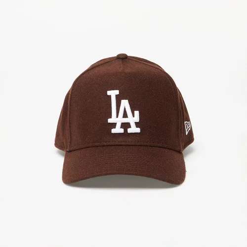 New Era Los Angeles Dodgers Melton Wool A-Frame Trucker Cap Nfl Brown Suede/ White