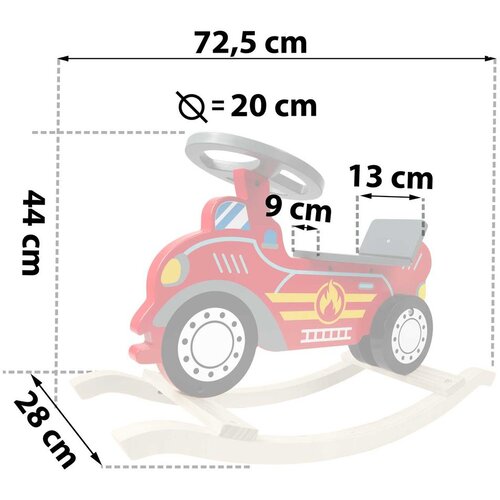 Ricokids Automobil za ljuljanje vatrogasci Slike