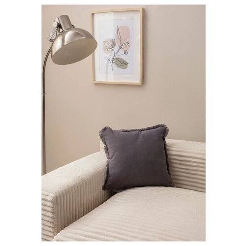 WALLXPERT grey v5 grey cushion cover Cene