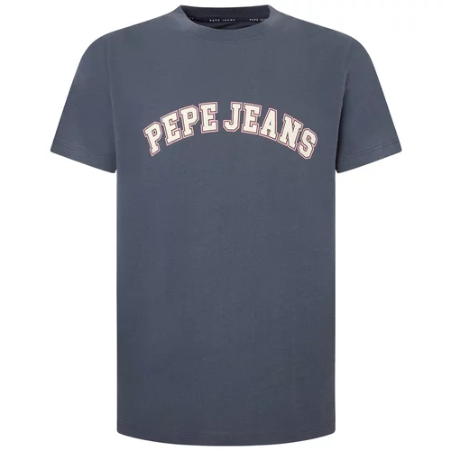 PepeJeans Majica 'CLEMENT' bazalt siva / pastelno roza / prljavo bijela