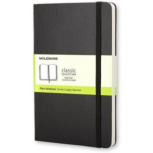 Moleskin Bilježnica tvrde korice, crna - bez crta Cene