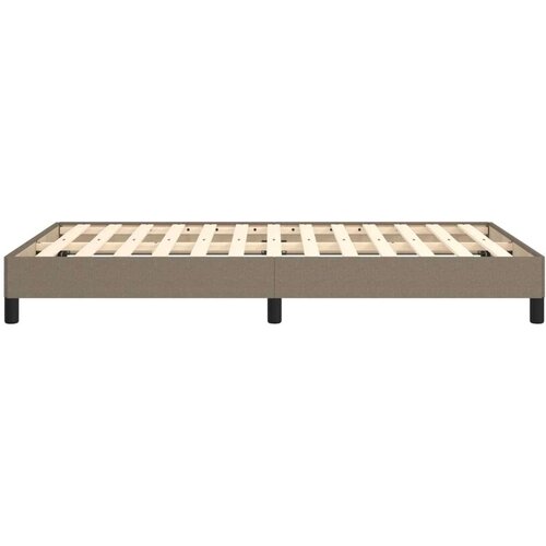 vidaXL Posteljni okvir taupe 120x190 cm tkanina Cene