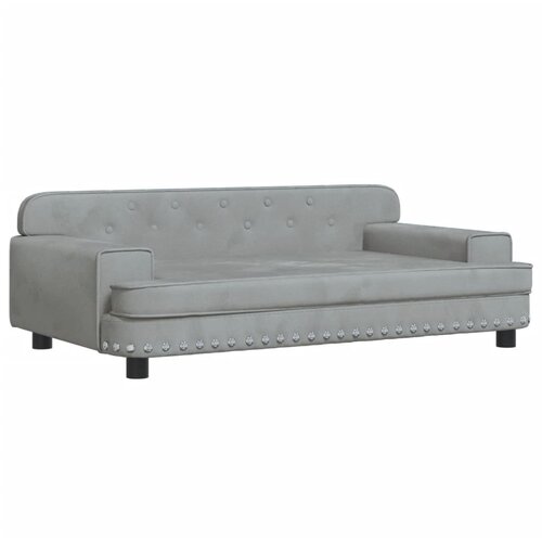 Maison Chic Otroški kavč - Otroški divan - Otroški sedež svetlo siv 90x53x30 cm žamet, (21729638) Cene