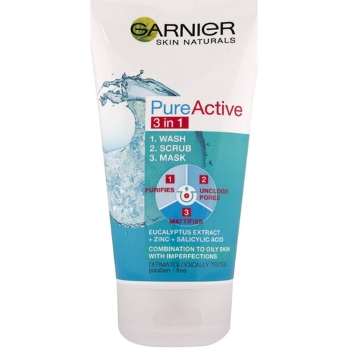 Garnier gel za čišćenje lica + piling + maska 3u1 150ml Cene